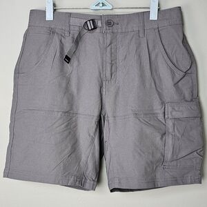 Prana Men's Standard Fit Stretch Zion Hybrid Adventure Shorts, Gray, 30" Waist